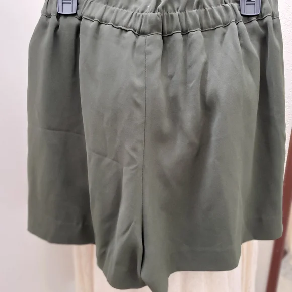 H&M High Waist Women Shorts - Olive Green - Picture 5 of 5